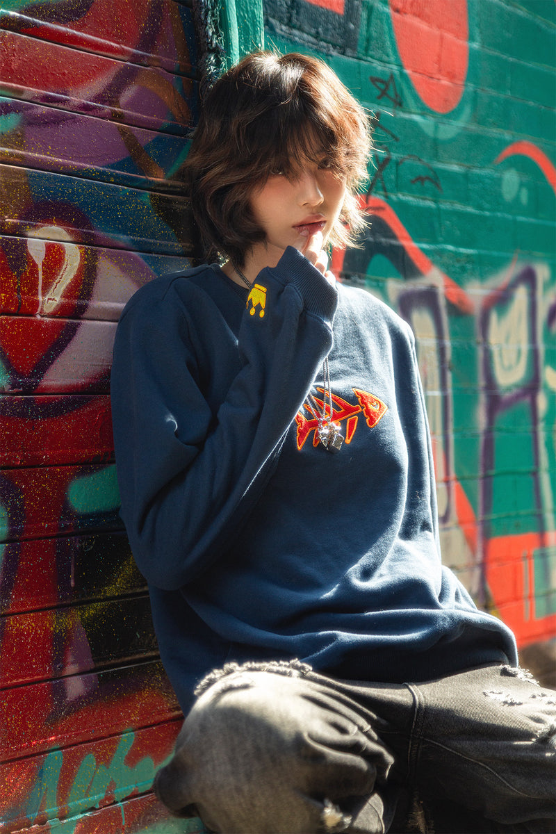 トップス FISHBOY Sweater OMOCAT FISHBOY Sweater – OMOCAT