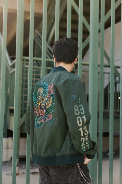 Zodiac Bomber - Snake – Bibisama Apparel Zodiac Bomber - Snake – Bibisama Apparel