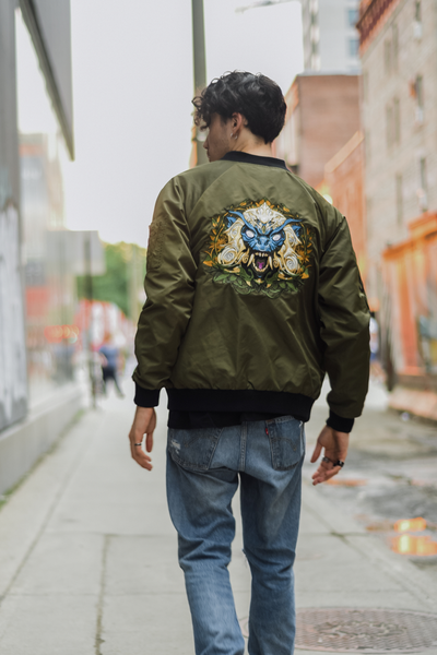 Zodiac Bomber - Monkey – Bibisama Apparel Zodiac Bomber - Monkey – Bibisama Apparel